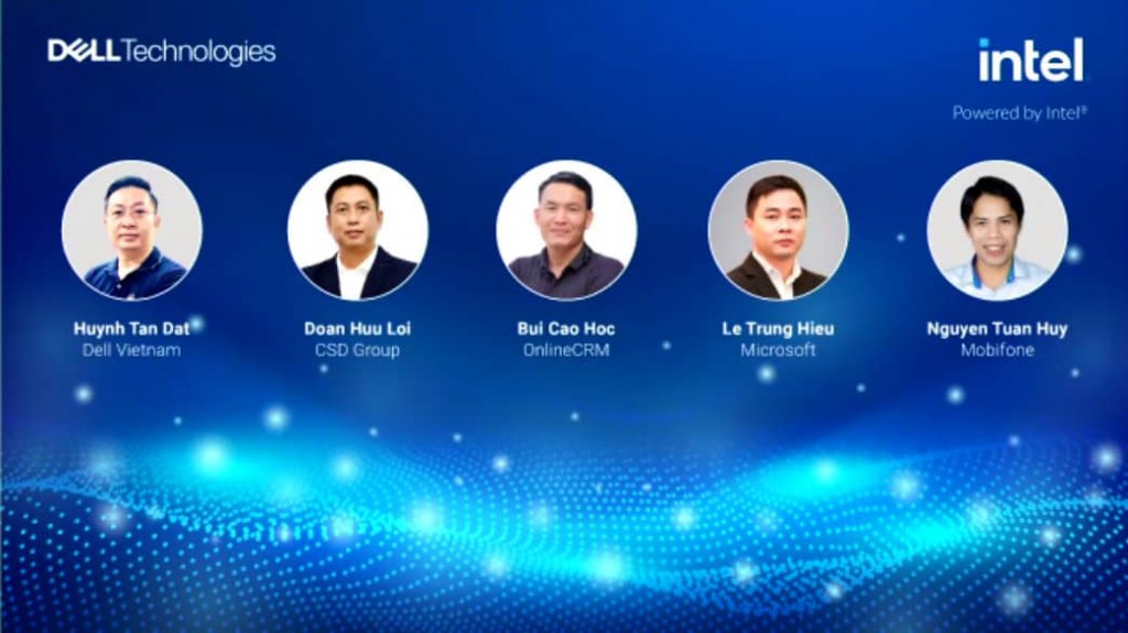 Đại diện của OnlineCRM góp mặt trình bày trong buổi toạ đàm của Dell Việt Nam