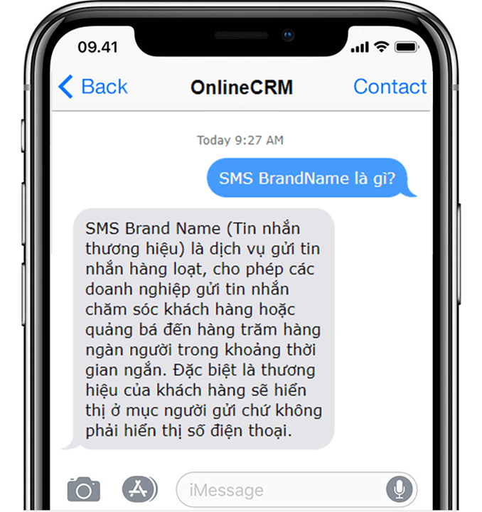 SMS Brand Name OnlineCRM
